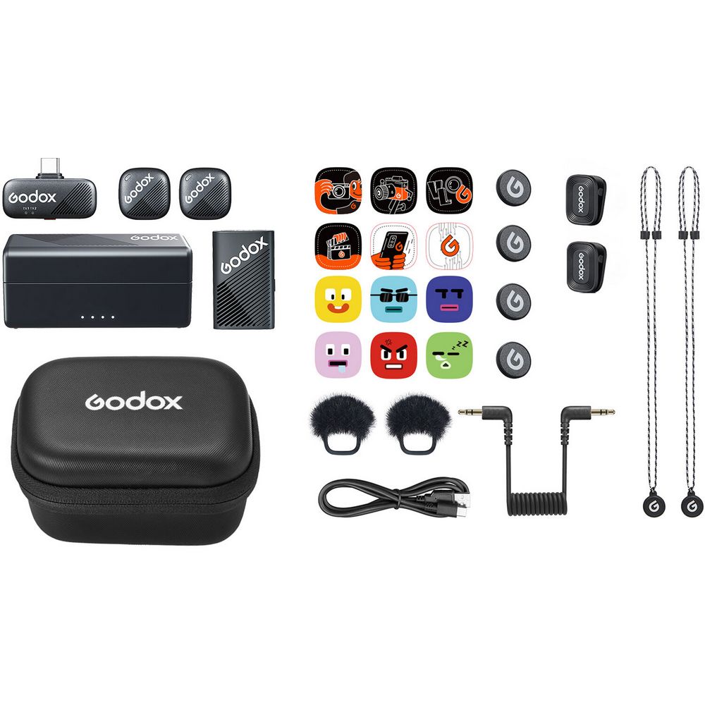 Micro không dây Godox Cube-C  Combo Kit 1 ( 2tx +1 rx )